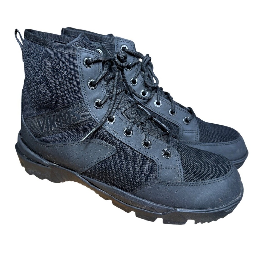 Viktos Johnny Combat Vented Boots Mens 11 Nightfjall Black Tactical Shoes 10510